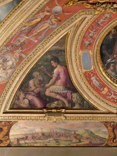 Allegory of Arezzo; View of Florence at the Bottom by Giorgio Vasari